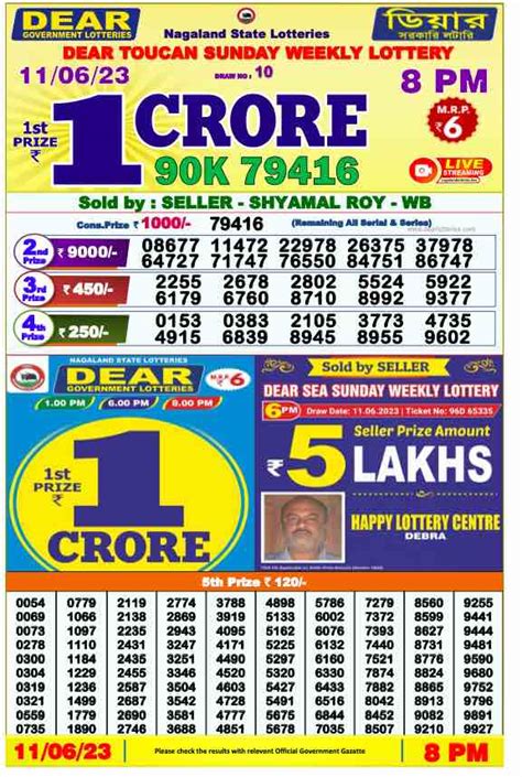 dear lottery sambad 9 tarik|Lottery Sambad 9 Tarik Result 1 PM 6 PM & 8 PM.